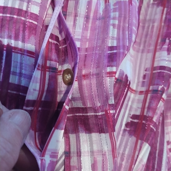 Soft Surroundings Porta Top Blouse Button Front L - Picture 10 of 12